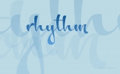 Rhythm, Blue Background