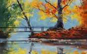 Autumn Lake, The Trees, The Picture