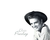 Elvis Presley, Black and White Photo