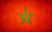 Marocco Grunge Flag