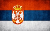 Serbia Grunge Flag