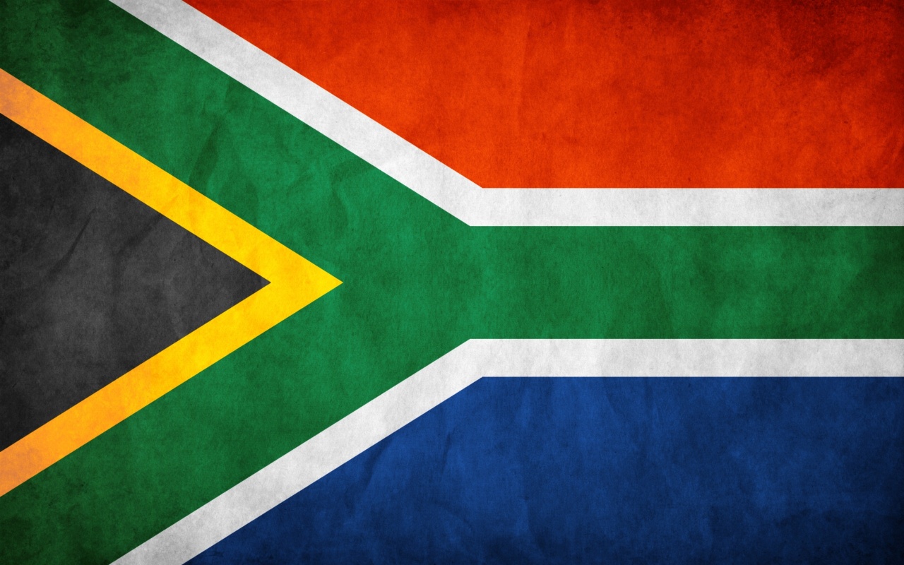 South Africa Grunge Flag