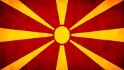 Macedonian Flag Grunge