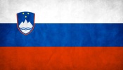 Slovenia Flag Grunge