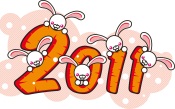 2011 Happy Christmas Rabbits