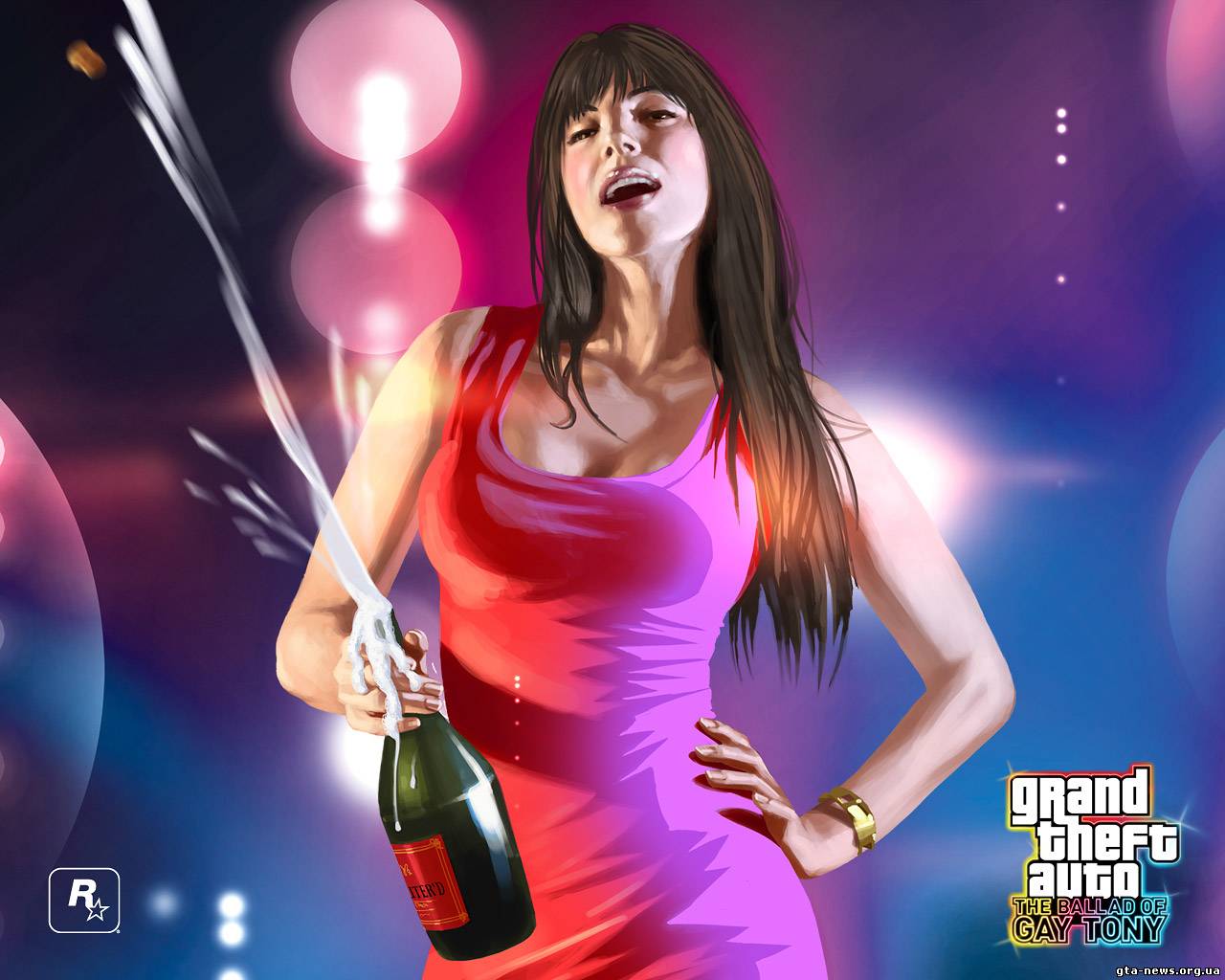 Grand Theft Auto 4, Girl with Champagne