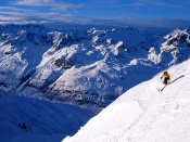 Mountain skiing