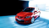 Red Mazda 3 MPS