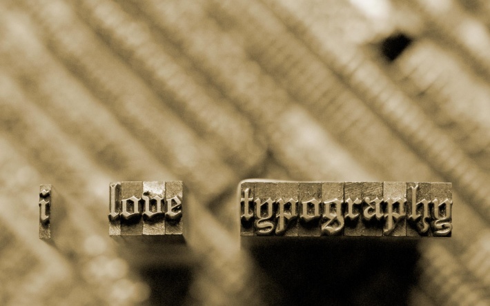 Stamp: I Love Typography