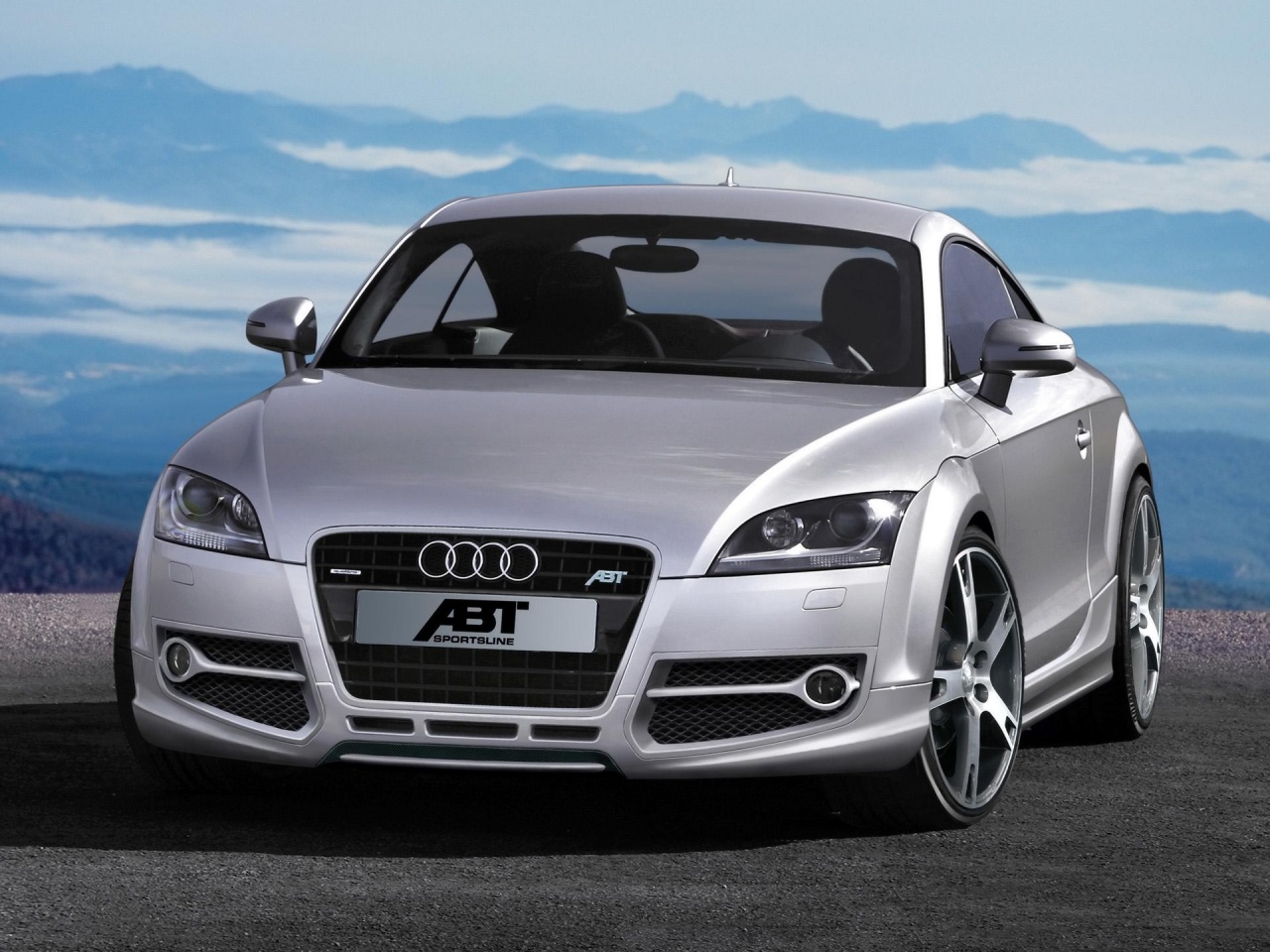 Silver Audi TT ABT