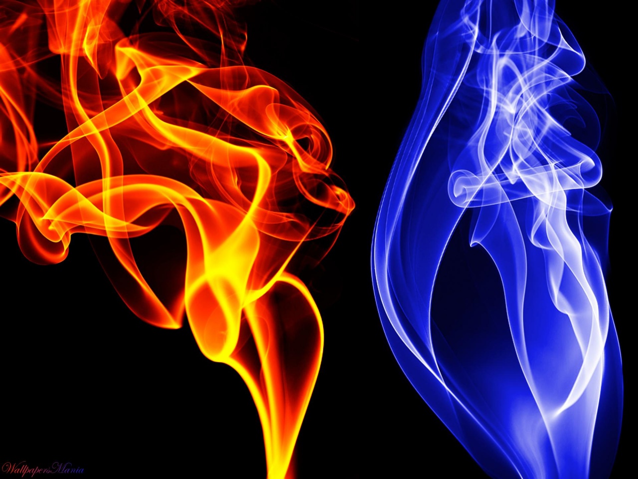 Red and Blue Fire