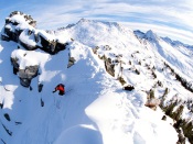 Mountain skiing