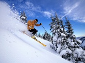 Mountain skiing