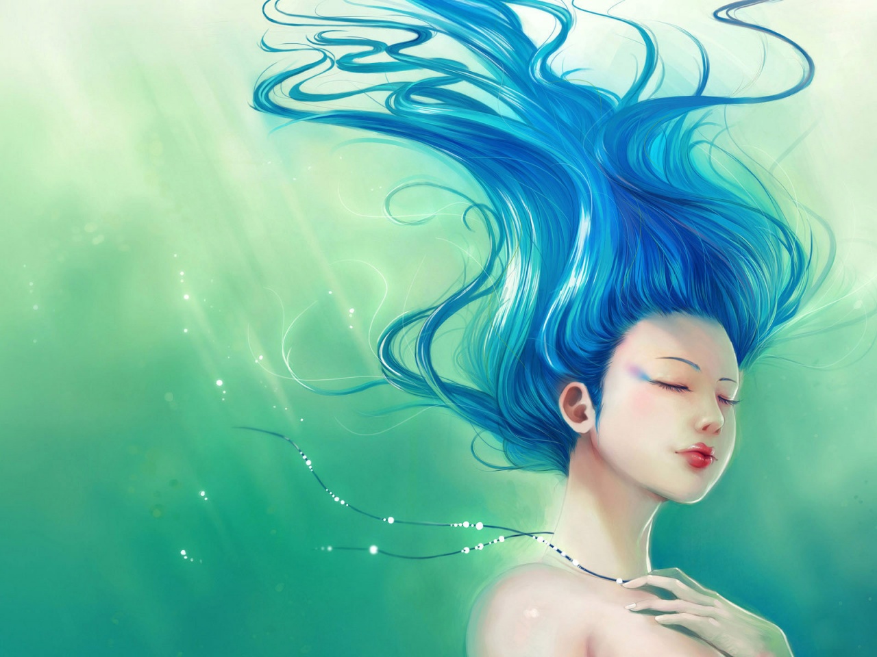 Blue-Head Mermaid