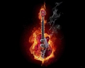 Guitar is on Fire