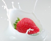Strawberry in Milk