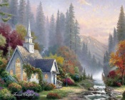 Thomas Kinkade - Forest Chapel