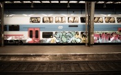Graffiti on Train