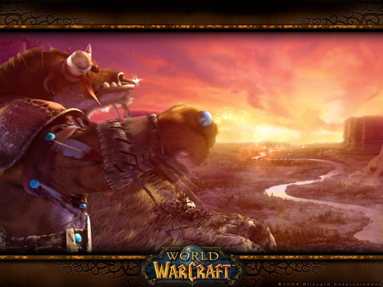 Tauren at Sunset - World Of WarCraft