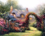 Thomas Kinkade - Floral Arch