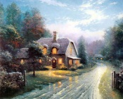 Thomas Kinkade - Evening With Your Family