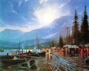 Thomas Kinkade - Evening in the Port