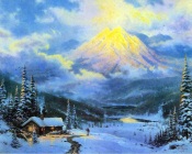 Thomas Kinkade - Big Yellow Mountain