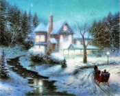 Thomas Kinkade - Sleigh Rides