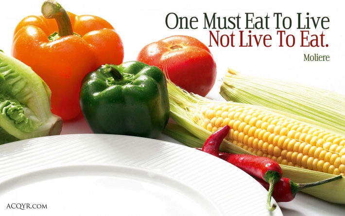 One Must Fat to Live, Not Live to Eat