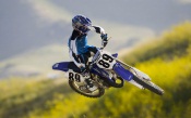 Motocross - Blue Yamaha in Flight, 89