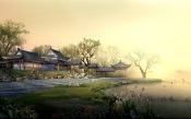 Chinese Sunrise Landscape