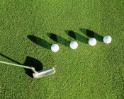 Four Golf Balls