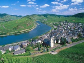 City of Bremm and Moselle River, Germany germany