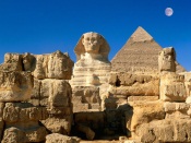 Great Sphinx, Chephren Pyramid, Giza, Egypt egypt