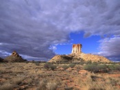 Sandstone Tower, Chambers Pillar Historical Reserve, Northern Territory, Australia