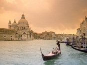 Sunset Over Grand Canal, Venice, Italy