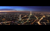 Paris at night panorama
