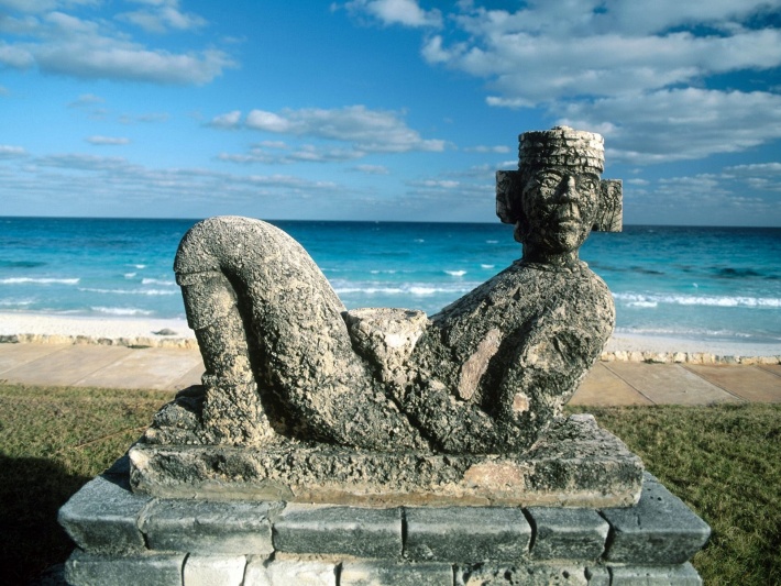 Chac Mool, Cancun, Mexico