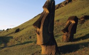 Moai Statues, Easter Island, Chile