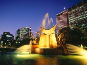 Victoria Square Fountain, Adelaide, Australia australia