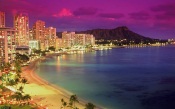 Waikiki at Dusk, Hawaii