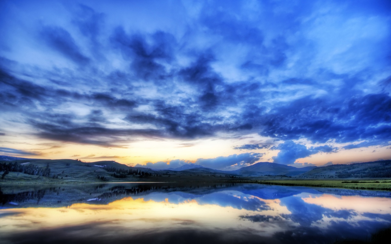 Yellowstone National Park Sunset, USA