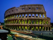 Colosseum in Evening, Rome, Italy