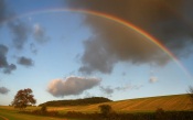 Rainbow over the fields