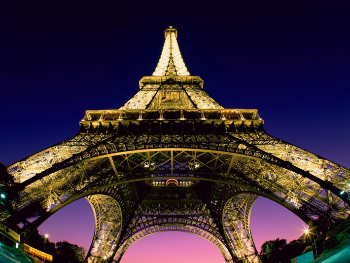 Beneath the Eiffel Tower, Paris, France