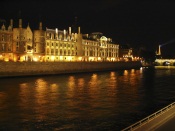 River Seine by night, France