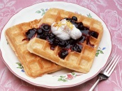 Waffle With Jam