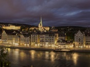 Evening in the City on the River