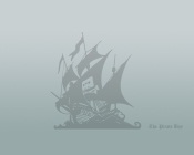 The Pirate Bay, gray background