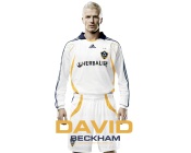 David Beckham in a White Uniform
